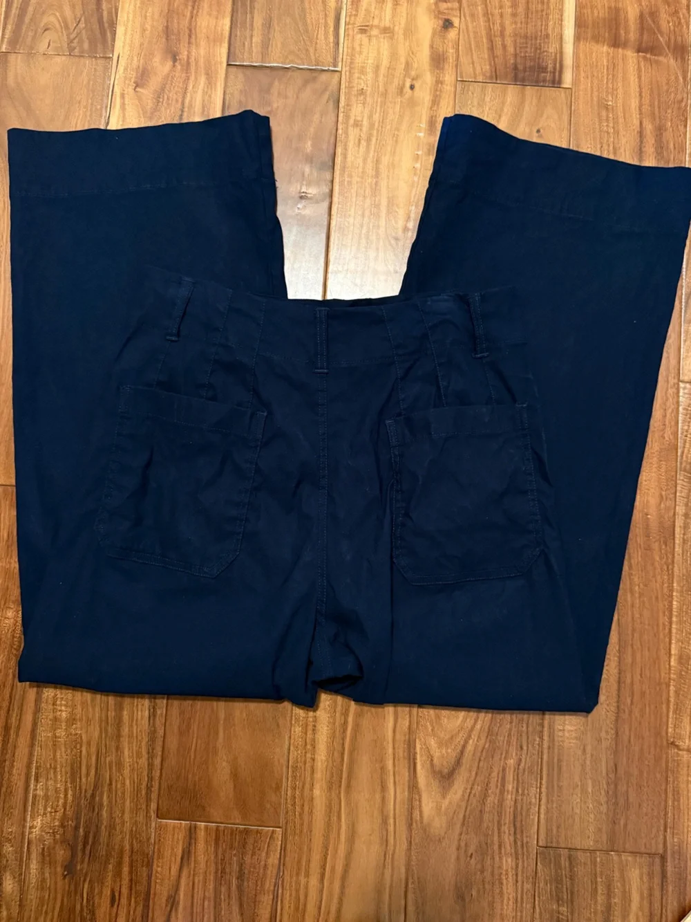Anthropologie Maeve Colette Pant Wide-Leg Cropped in Ink sz 30 - Picture 12 of 13